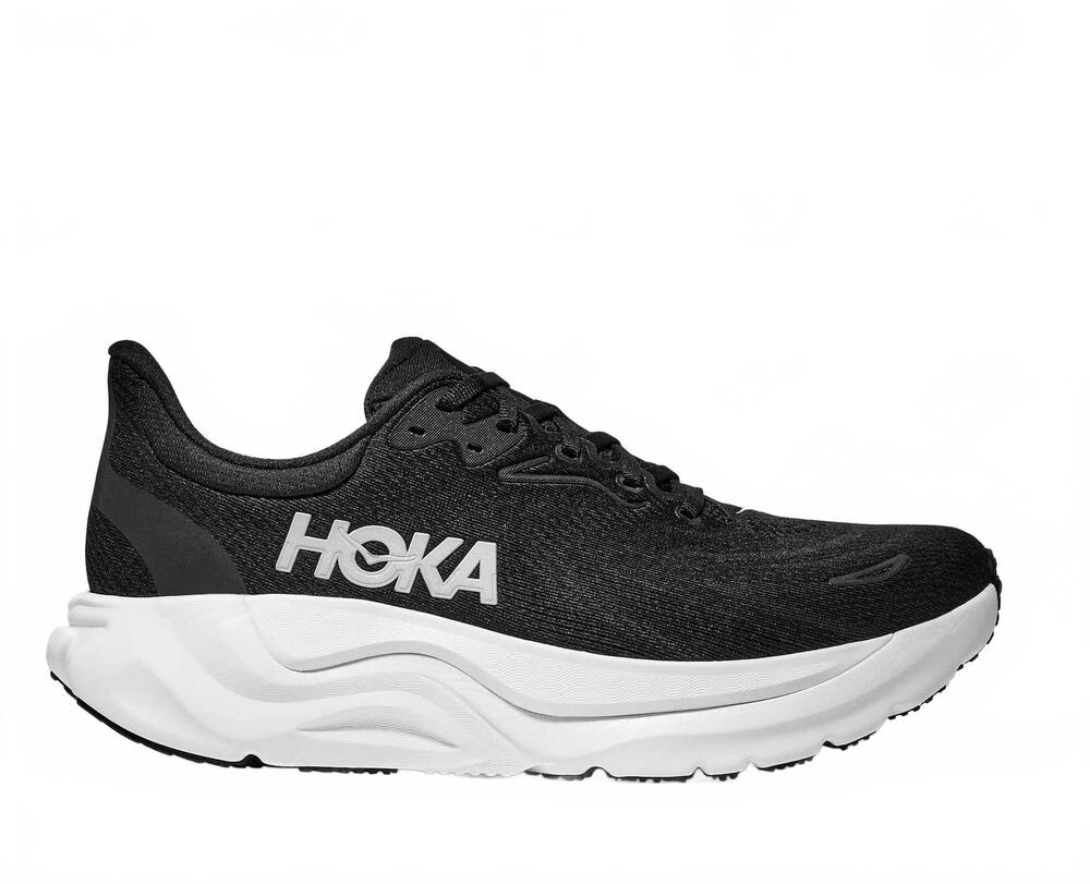 NEW HOKA women's arahi 8 shoes in black white